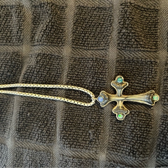 Paul Pearman Sterling Silver Cross Pendant and Necklace - Picture 1 of 1